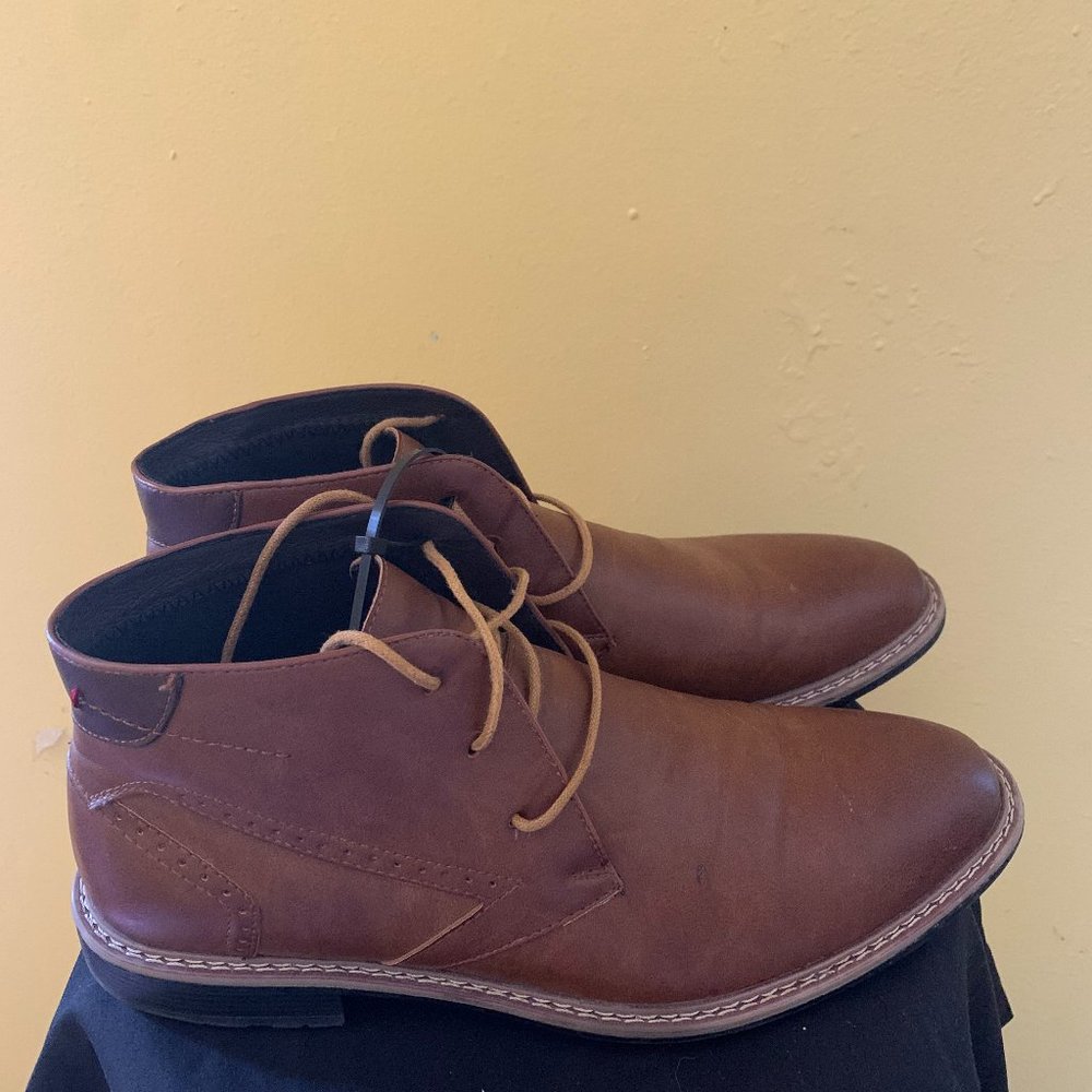Faranzi Tan Leather Boots